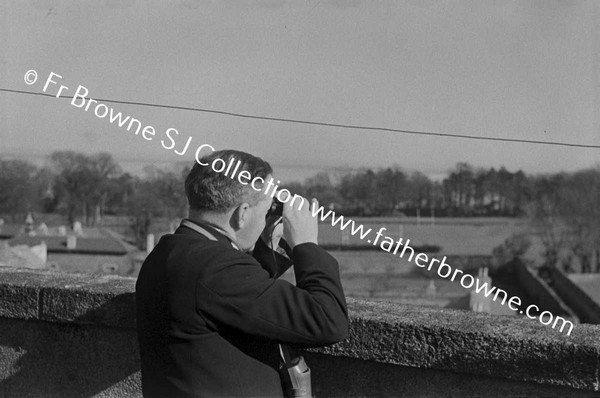 FR.FLANAGAN P.P. ON CHURCH TOWER